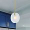 Designers Fountain Sky Fall 60 Watt 1-Light Brushed Gold Contemporary Pendant Light with Etched Fluted Glass Shade D311C-10P-BG - alternate 8